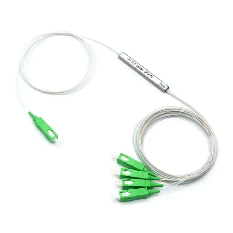 Single Mode Multimode Fiber Optic Components 1x4 Optical Splitter 4 Way ...