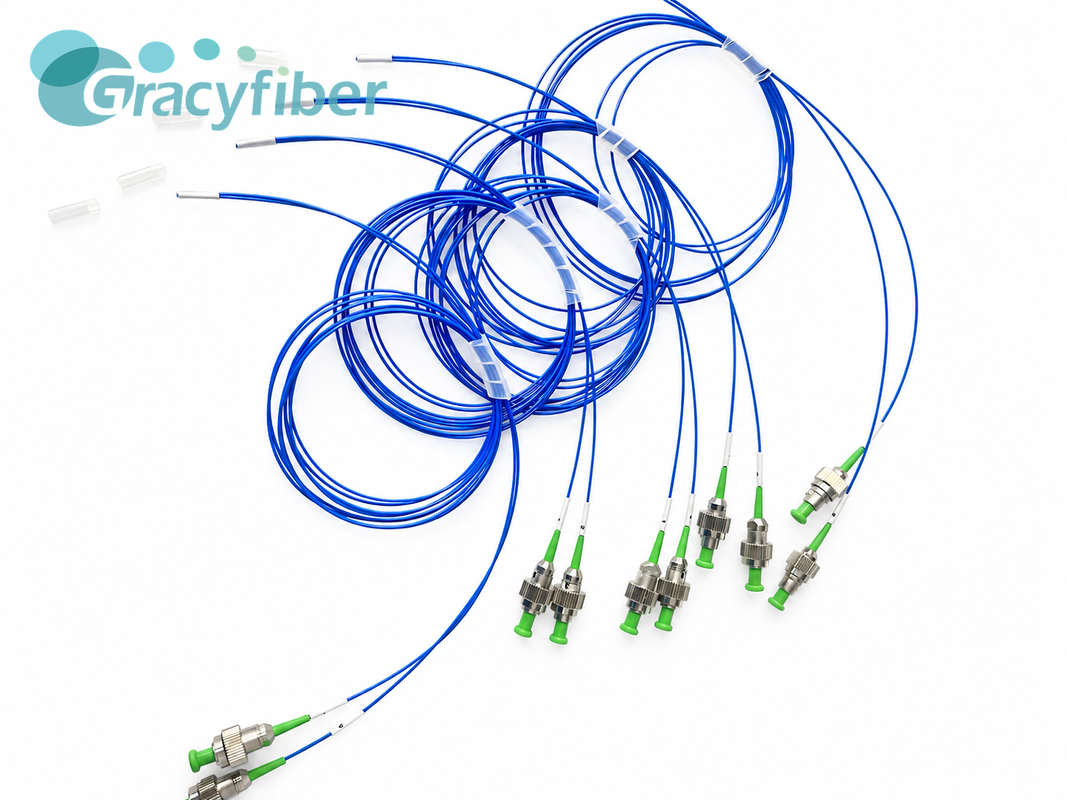 Gracyfiber 8CH PM Fiber Array | 127μm Pitch, 8° Angle Quartz Block ...