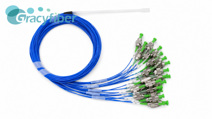 32 Channel PM Fiber Array Polarization Maintaining Fiber Array 127um ...